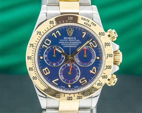 rolex daytona blue 18k